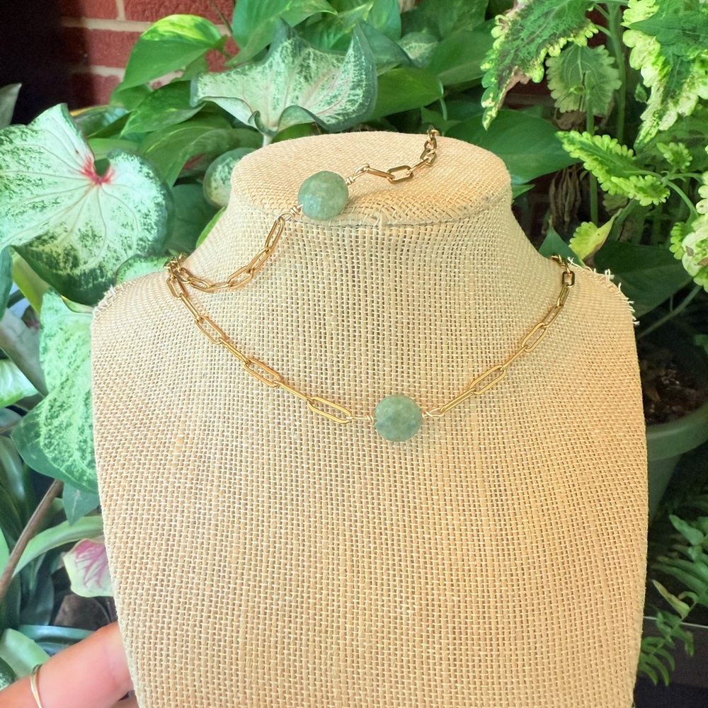 Green jade set - Picture 2 of 4